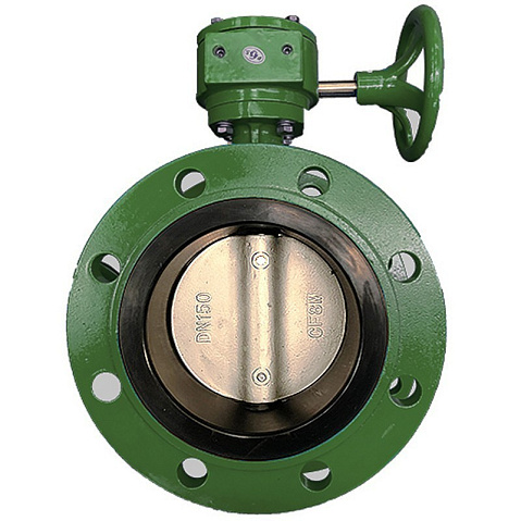 Затвор дисковый поворотный DN 1200 PN 16 фланцевый с диском из нержавеющей стали уплотнение-EPDM с редуктором GALA Тип.2123-G купить в Новосибирске | "Проконсим"